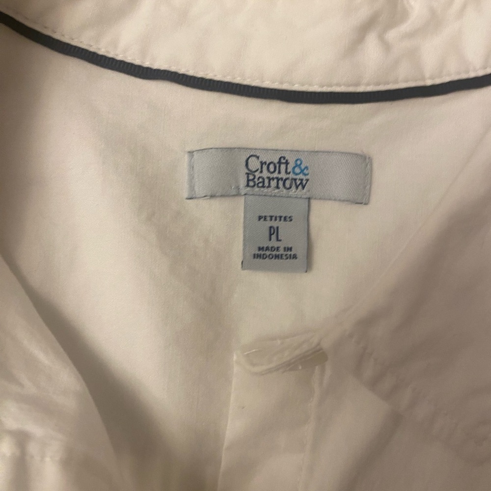 Crate & Barrel Shirt White LP - Picture 4 of 9
